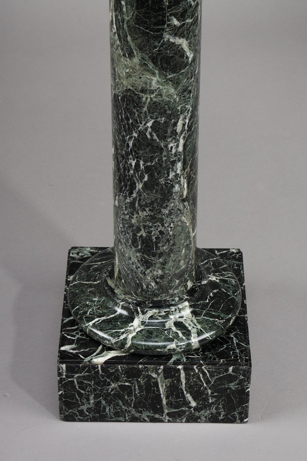 Column in Vert de Mer marble