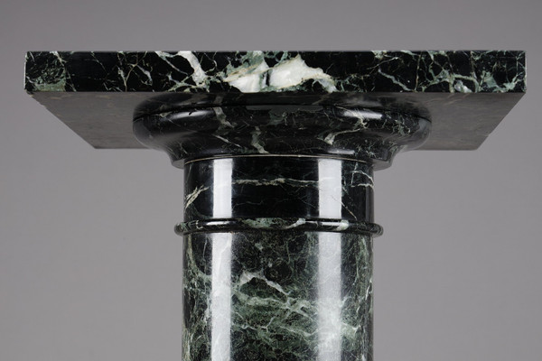Column in Vert de Mer marble