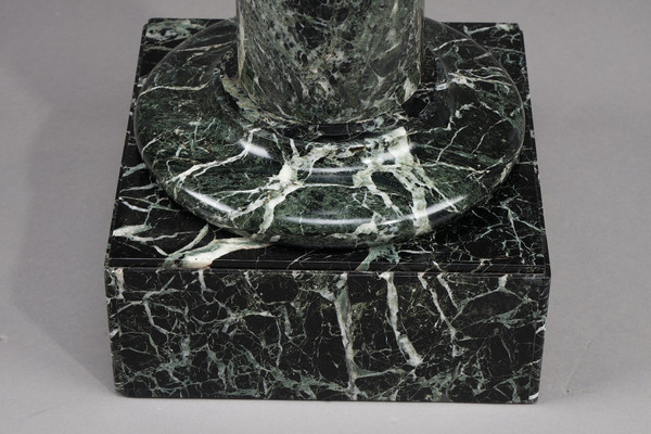 Column in Vert de Mer marble
