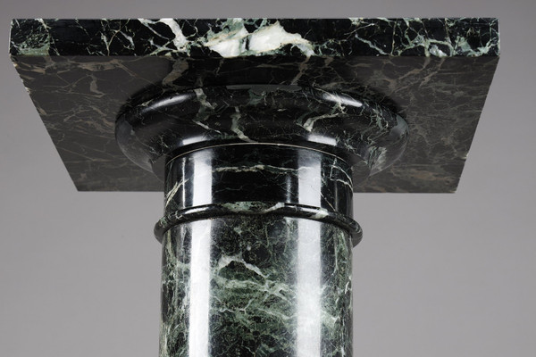 Column in Vert de Mer marble