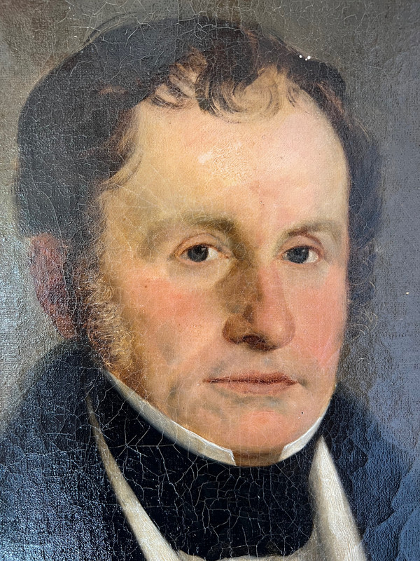 Grand Portrait du Capitaine Herlin, Officier de la Légion d'Honneur - XIXème Siècle