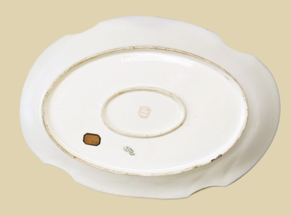  Limoges Grand Plat En Porcelaine  Peint à La Main