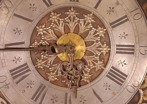 18th Century Oak Longcase Clock From Belgium