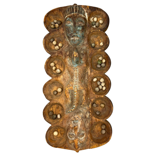 BOARD GAME called Awalé - Ivory Coast - First half of the 20th century