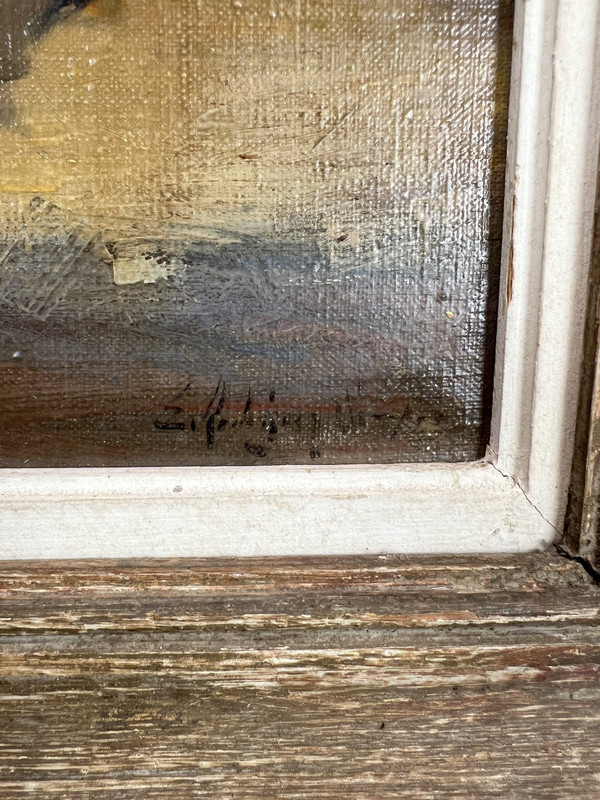 TABLEAU / HUILE SUR TOILE SIGNÉE DES ANNÉES 50 REPRÉSENTANT UNE DANSEUSE