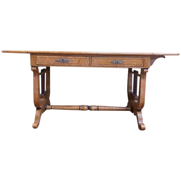 Scrivania Lyre in stile Carlo X
