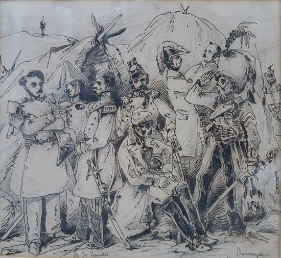 Richard de QUERELLES - Souvenir of a barrack of Napoleonic officers