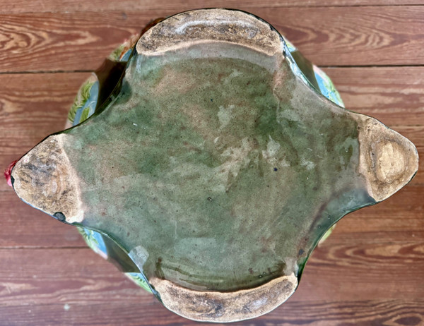Magnificent Art Nouveau Barbotine Cache Pot