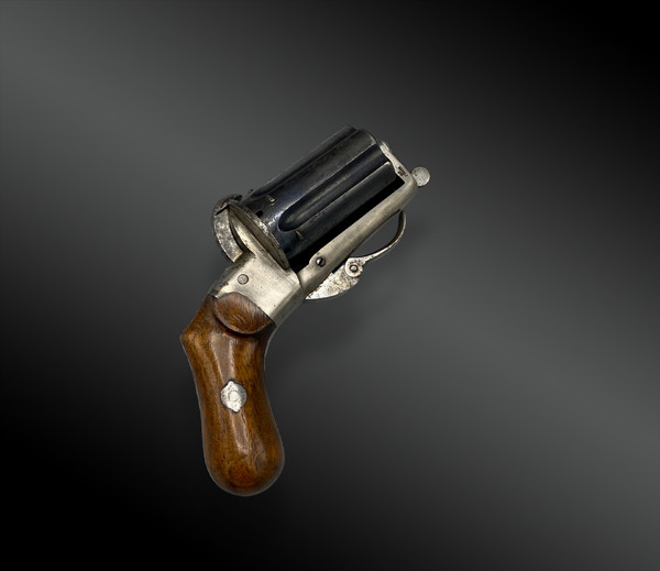 DEPREZ Pepperbox-Revolver, Pinfire Belgien, Lüttich, um 1865/1870.