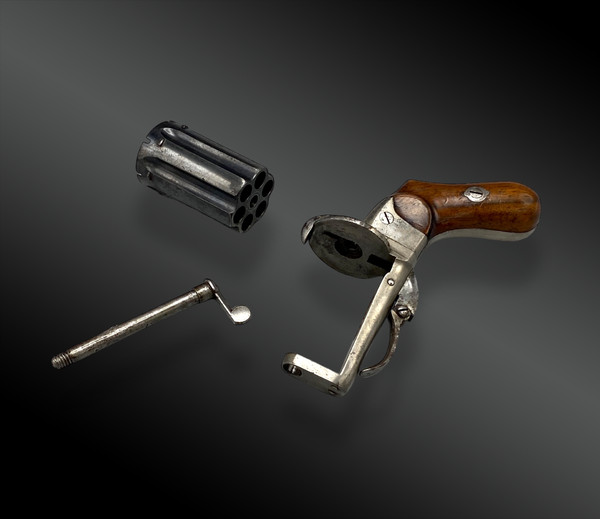 DEPREZ Pepperbox-Revolver, Pinfire Belgien, Lüttich, um 1865/1870.