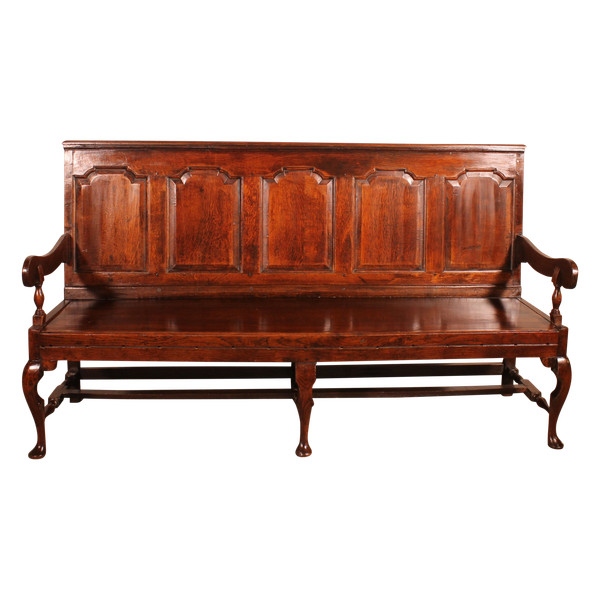 Chippendale Period Bench In Oak - 18th Century