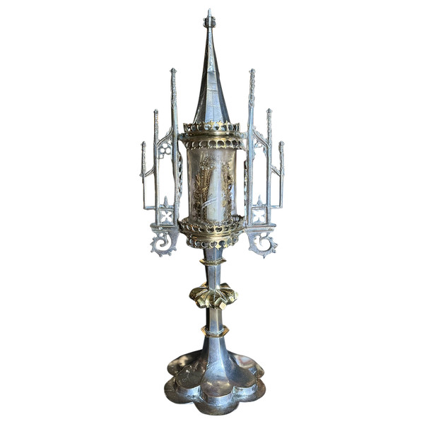  Reliquiario gotico ad ostensorio - 1500 circa