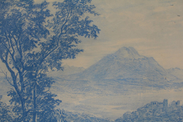 Grand plat de présentation en faïence de Premières, Jules Lavalle (1860-1880)