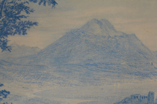 Grand plat de présentation en faïence de Premières, Jules Lavalle (1860-1880)