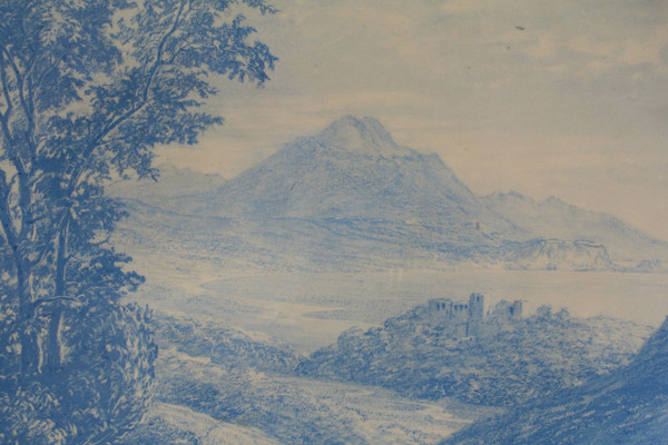 Grand plat de présentation en faïence de Premières, Jules Lavalle (1860-1880)