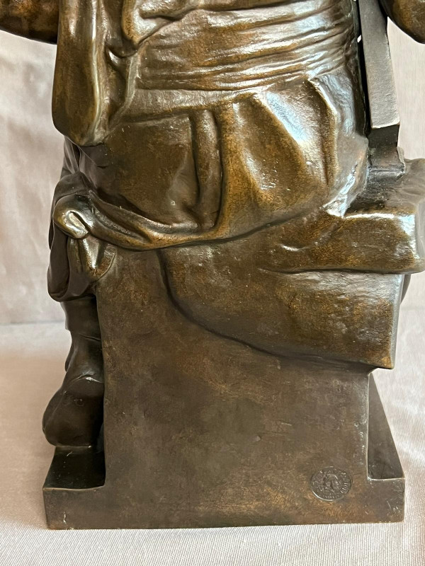 Scultura in bronzo Moise F. Barbedienne XIX secolo