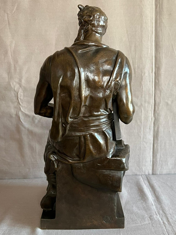 Scultura in bronzo Moise F. Barbedienne XIX secolo