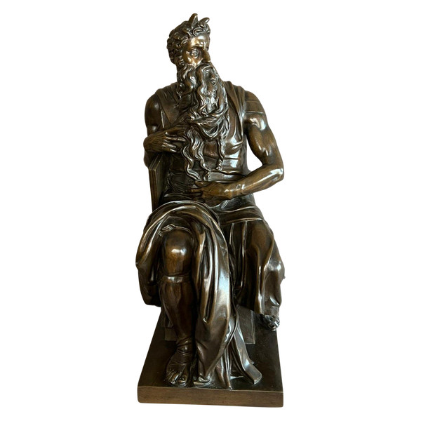 Scultura in bronzo Moise F. Barbedienne XIX secolo