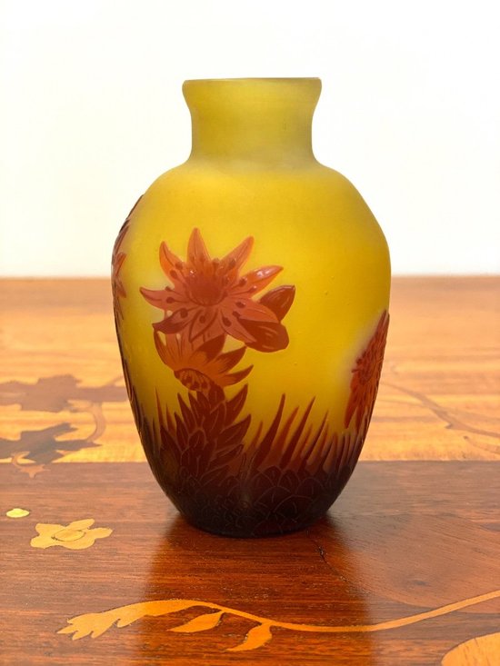 Gallé Art Nouveau Vase
