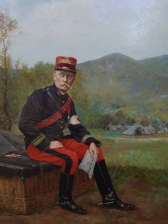 Etienne-Prosper BERN-BELLECOUR - Porträt von Major Doctor Daymard