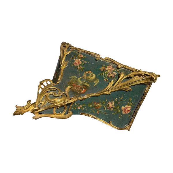 Grand Cartel D’époque Louis XV En Vernis Martin 
