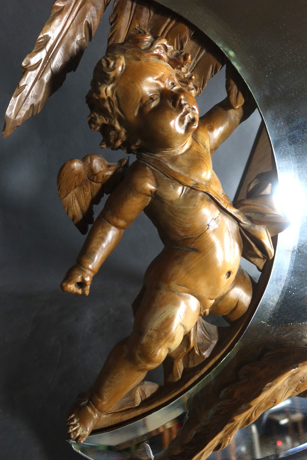 Mirror with cherub and chimera
