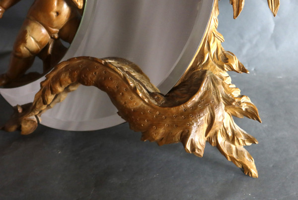Mirror with cherub and chimera