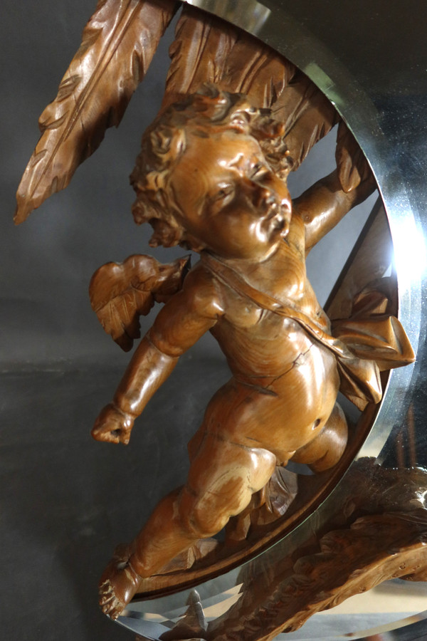 Mirror with cherub and chimera