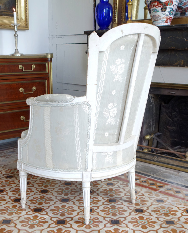 Salon d'époque Louis XVI estampillé Demay, numéro d'inventaire du Ministère des Finances - 7 pièces