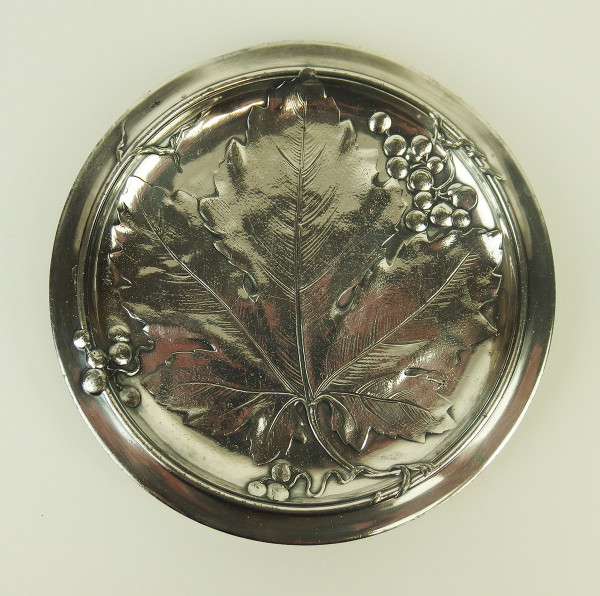 Set di tre piatti d'argento Art Nouveau di Gallia Christofle