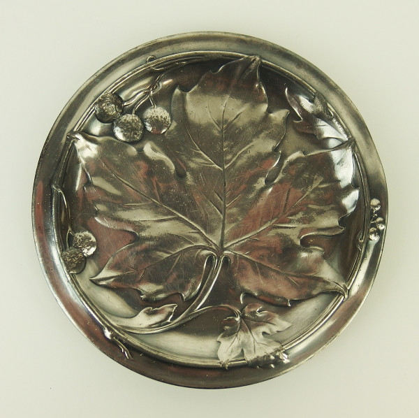 Set di tre piatti d'argento Art Nouveau di Gallia Christofle