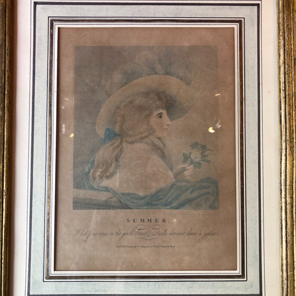 Portraits de jeunes femmes, XIXème siècle