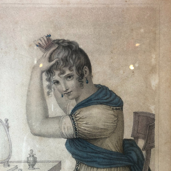 Portraits de jeunes femmes, XIXème siècle
