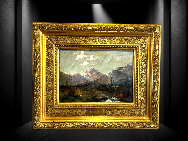GEMÄLDE / ÖL AUF TAFEL, SIGNIERT VON NARCISSE DÍAZ DE LA PEÑA "LES ALPES".