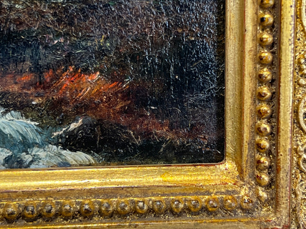 GEMÄLDE / ÖL AUF TAFEL, SIGNIERT VON NARCISSE DÍAZ DE LA PEÑA "LES ALPES".