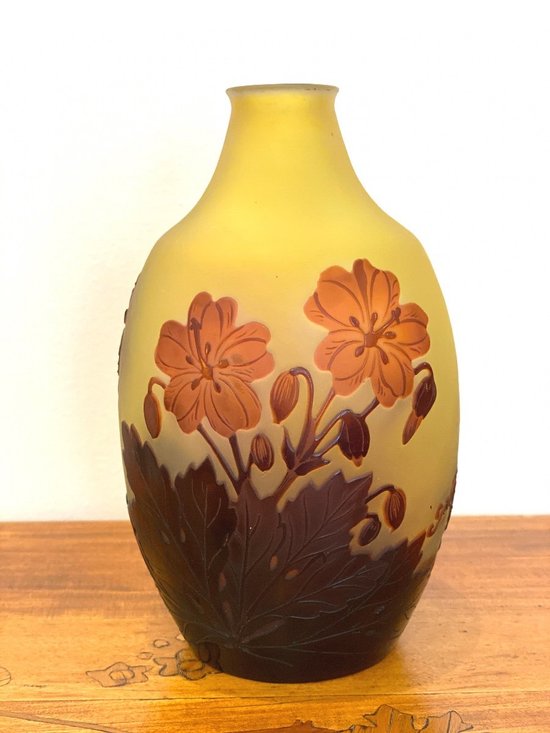Gallé Art Nouveau Vase