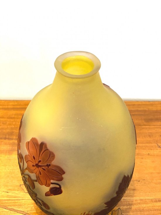 Gallé Art Nouveau Vase