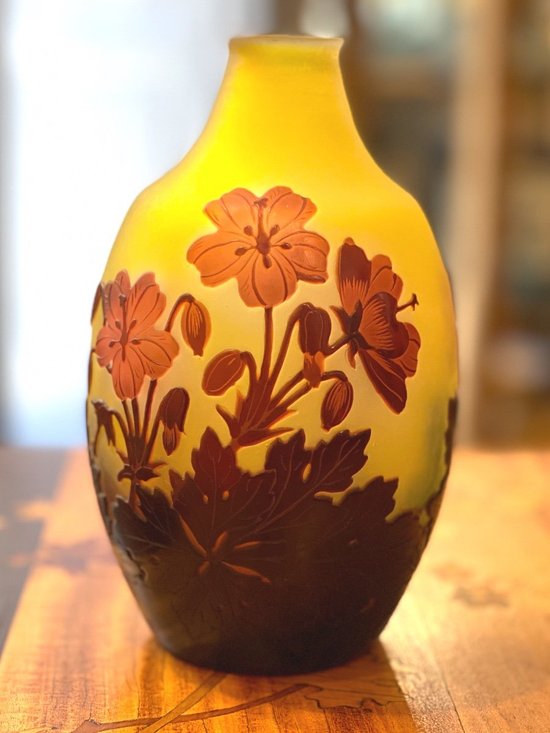 Gallé Art Nouveau Vase