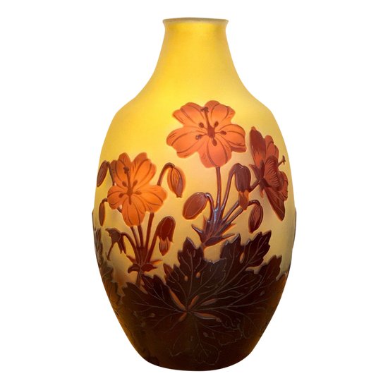 Gallé Art Nouveau Vase