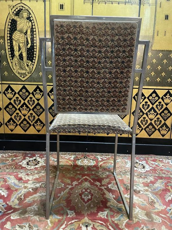 Suite de 6 chaises 1970 Willy Rizzo inox