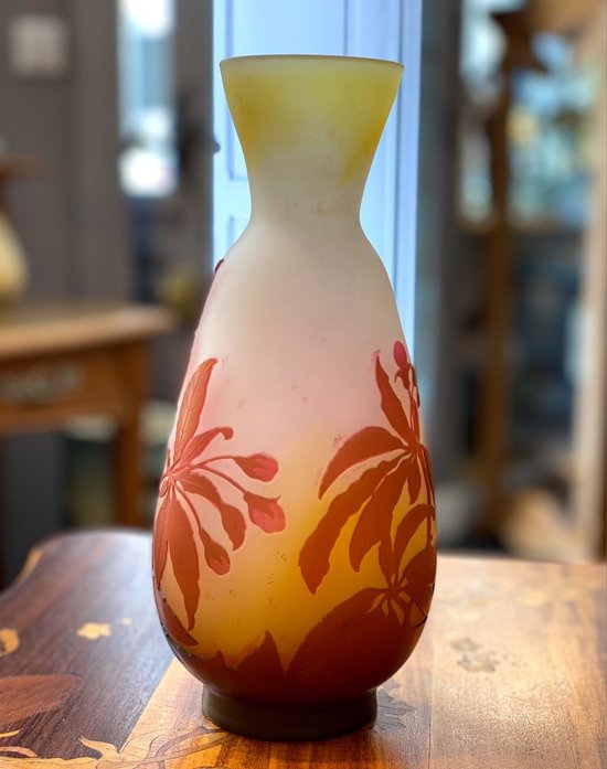 Gallé Art Nouveau Vase