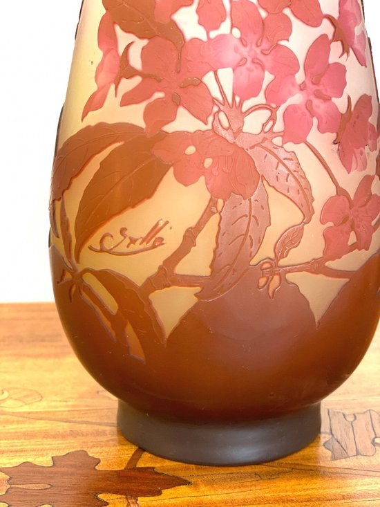 Gallé Art Nouveau Vase
