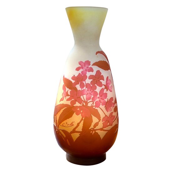 Gallé Art Nouveau Vase