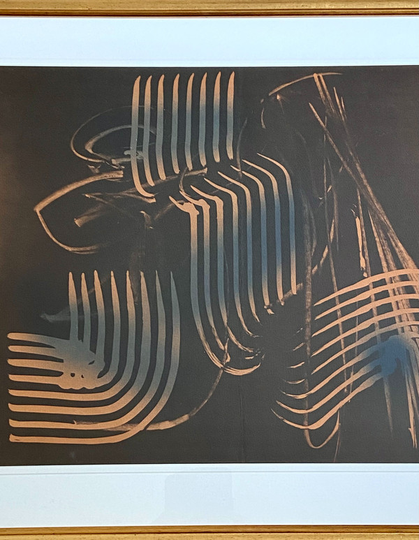 Hans Hartung, Lithographie Titrée « Farandole », Composition Abstraite, N°25/7 Datée 1971.