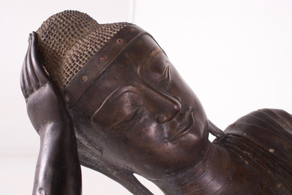 Grande Buddha paranirvana Ayutthaya.