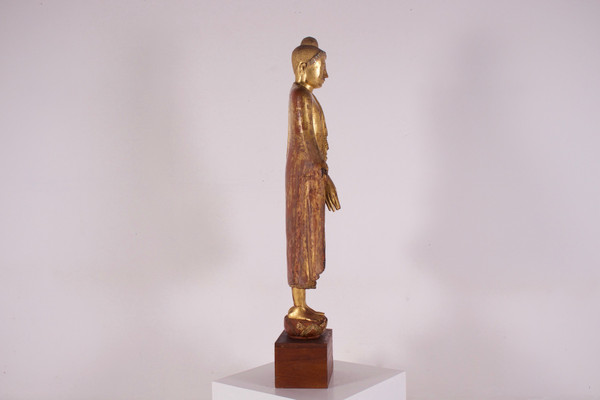 Bouddha debout Birmanie, Mandalay (127cm)