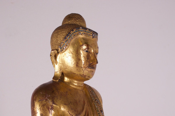 Bouddha debout Birmanie, Mandalay (127cm)