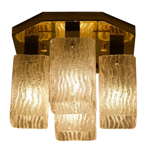 Plafoniera ottagonale di Murano.