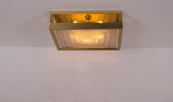 Hollywood Glam" square ceiling lamp, Stéphane Davidts & WKR.