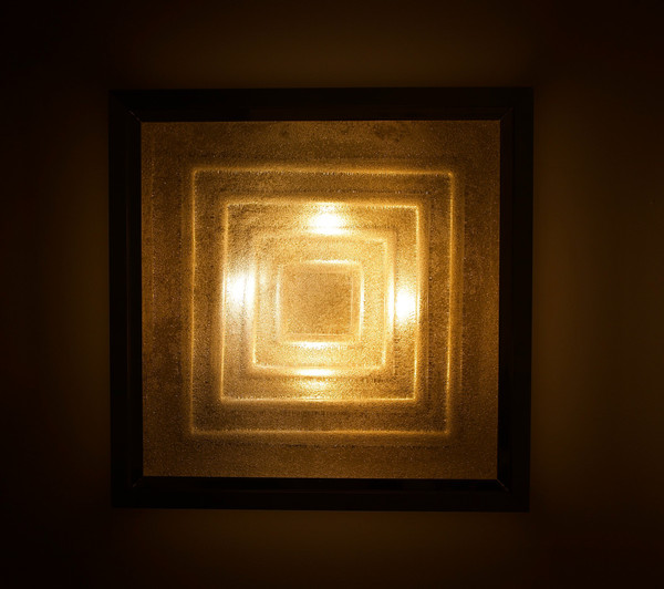 Hollywood Glam" square ceiling lamp, Stéphane Davidts & WKR.